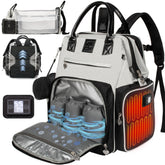 Award-Winning Eco-Friendly Smart Diaper Bag with Changing Station – 2025 Evergreen Winner, Premium All-in-One Backpack, Patent Pending, Heated Bottle Pockets, Trusted by Parents, Seen in Top USA Media